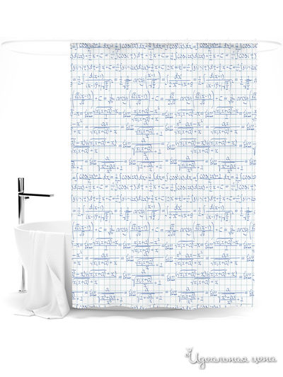 Шторка для ванной, 145*180 см Сирень, цвет мультиколор