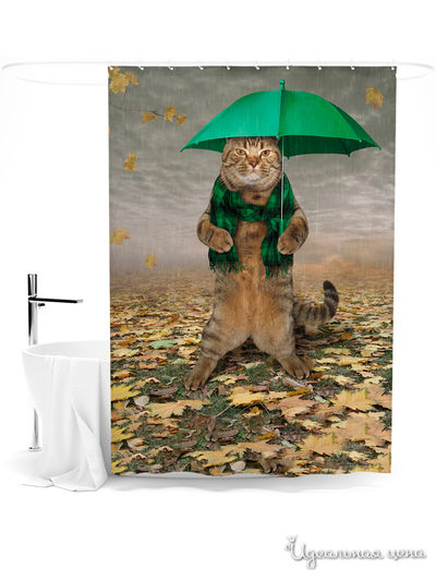 Шторка для ванной, 145*180 см Сирень, цвет мультиколор