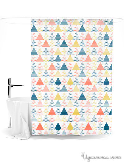 Шторка для ванной, 145*180 см Сирень, цвет мультиколор