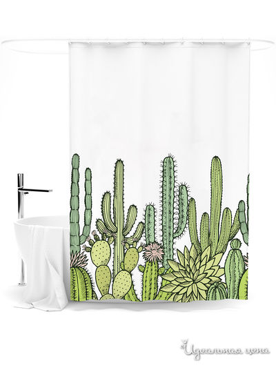 Шторка для ванной, 145*180 см Сирень, цвет мультиколор