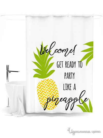 Шторка для ванной, 145*180 см Сирень, цвет мультиколор