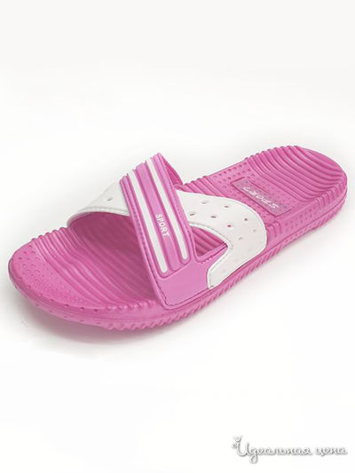 Шлепанцы БРИС, цвет белый, розовый