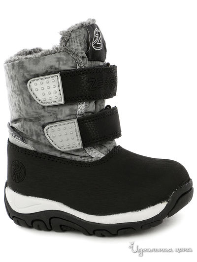 Сапоги Зебра, цвет серый