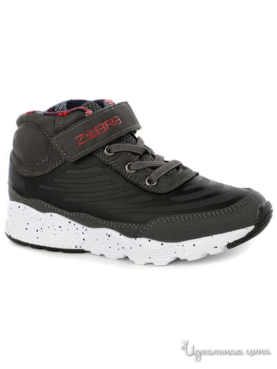 Ботинки Зебра, цвет серый