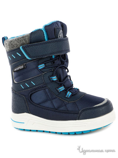 Сапоги Зебра, цвет синий