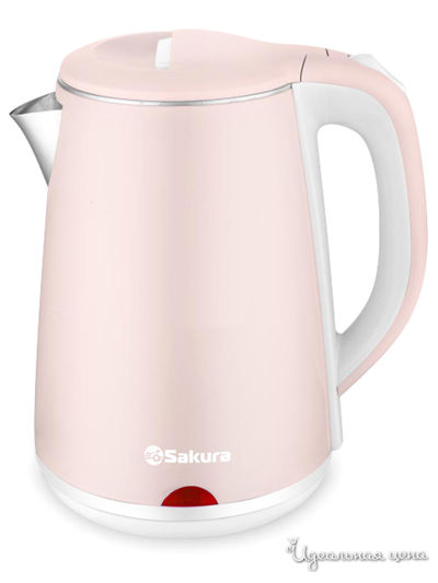 Чайник электрический, 2,2 л Sakura, цвет светло-розовый