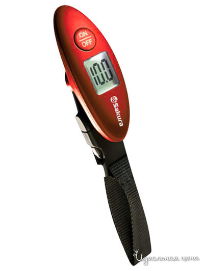 Весы багажные Sakura, цвет красный