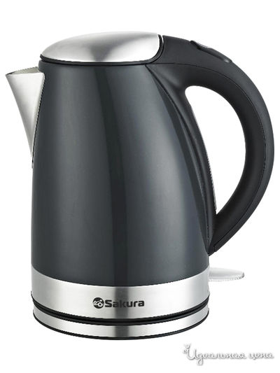 Чайник электрический, 1,7 л Sakura, цвет темно-серый