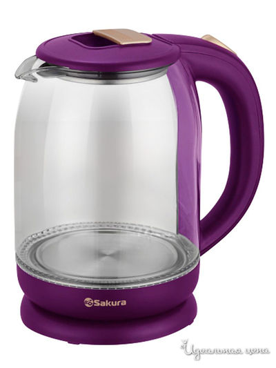 Чайник электрический, 1,8 л Sakura, цвет фиолетовый