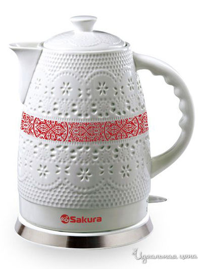 Чайник электрический, 2 л Sakura, цвет белый