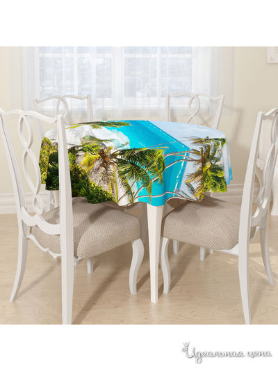 Скатерть, D 145 см, Сирень, цвет мультиколор