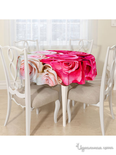 Скатерть, D 145 см, Сирень, цвет мультиколор