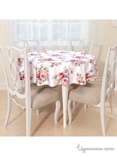 Скатерть, D 145 см, Сирень, цвет мультиколор