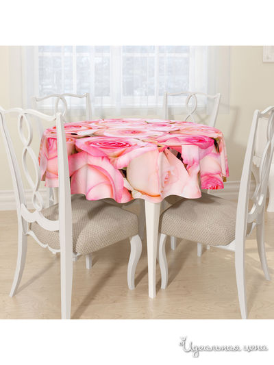 Скатерть, D 145 см, Сирень, цвет мультиколор