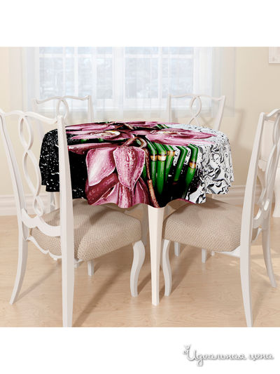 Скатерть, D 145 см, Сирень, цвет мультиколор