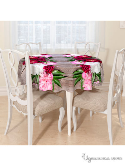 Скатерть, D 145 см, Сирень, цвет мультиколор