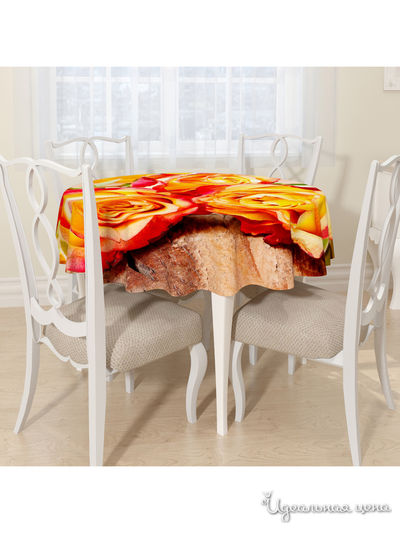 Скатерть, D 145 см, Сирень, цвет мультиколор