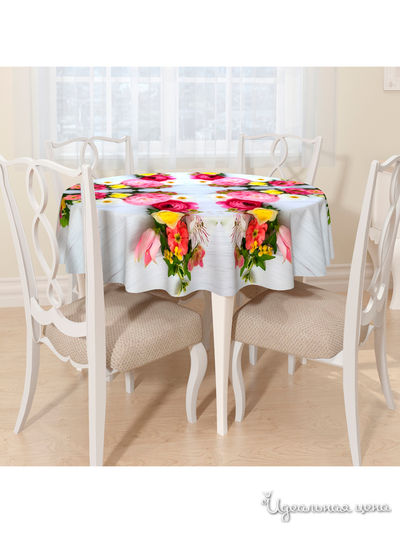 Скатерть, D 145 см, Сирень, цвет мультиколор