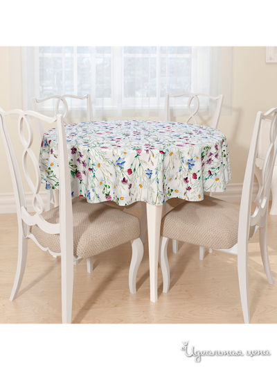 Скатерть, D 145 см, Сирень, цвет мультиколор