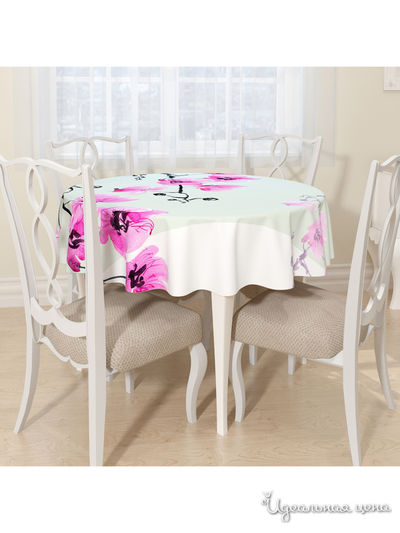 Скатерть, D 145 см, Сирень, цвет мультиколор