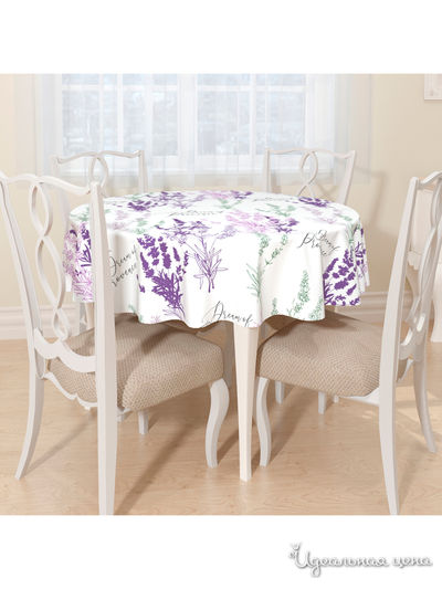 Скатерть, D 145 см, Сирень, цвет мультиколор