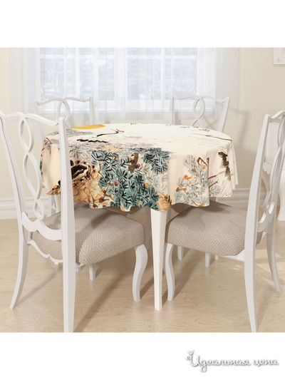 Скатерть, D 145 см, Сирень, цвет мультиколор