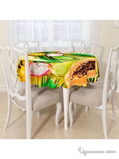 Скатерть, D 145 см, Сирень, цвет мультиколор