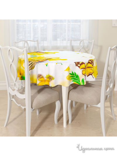 Скатерть, D 145 см, Сирень, цвет мультиколор