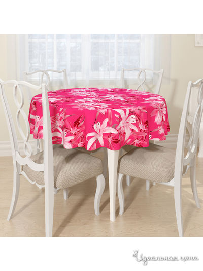 Скатерть, D 145 см, Сирень, цвет мультиколор