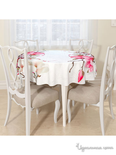 Скатерть, D 145 см, Сирень, цвет мультиколор