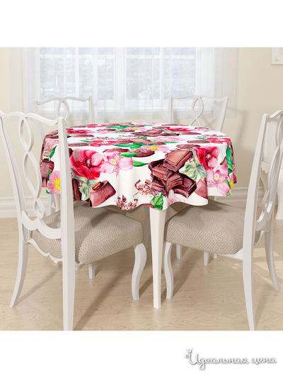 Скатерть, D 145 см, Сирень, цвет мультиколор