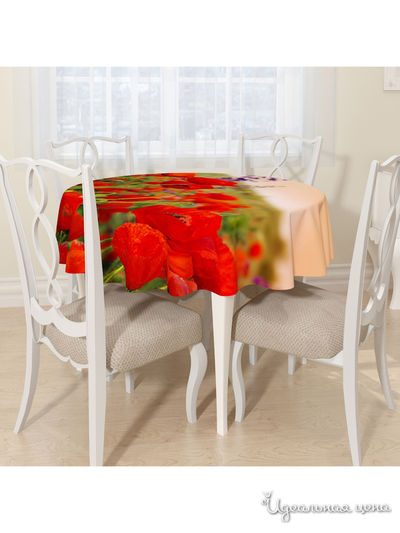 Скатерть, D 145 см, Сирень, цвет мультиколор