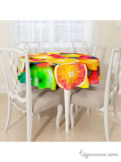 Скатерть, D 145 см, Сирень, цвет мультиколор