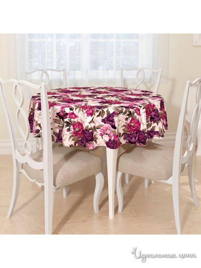 Скатерть, D 145 см, Сирень, цвет мультиколор