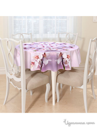 Скатерть, D 145 см, Сирень, цвет мультиколор