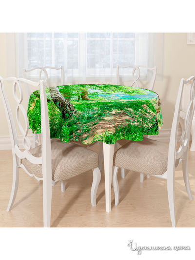 Скатерть, D 145 см, Сирень, цвет мультиколор