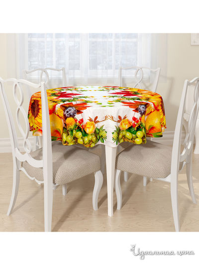 Скатерть, D 145 см, Сирень, цвет мультиколор