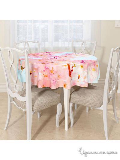 Скатерть, D 145 см, Сирень, цвет мультиколор