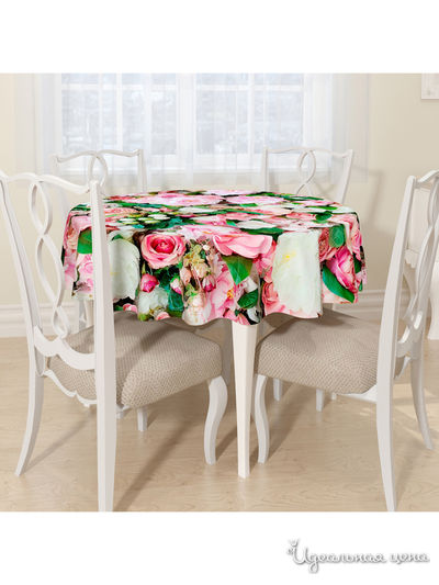Скатерть, D 145 см, Сирень, цвет мультиколор