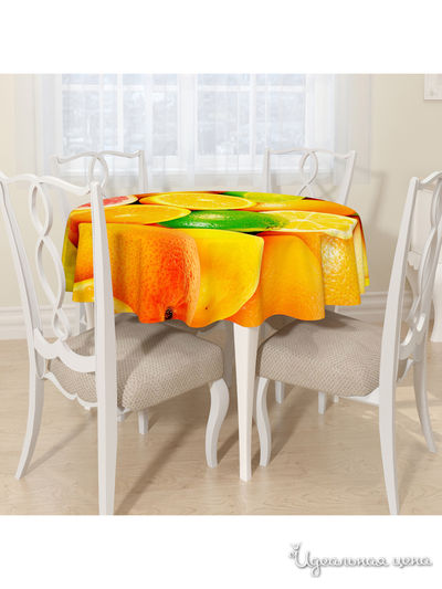 Скатерть, D 145 см, Сирень, цвет мультиколор