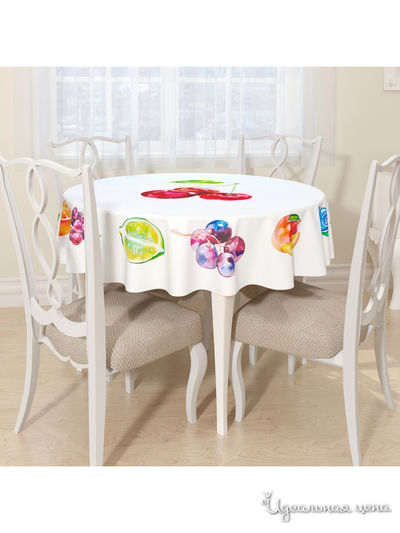 Скатерть, D 145 см, Сирень, цвет мультиколор