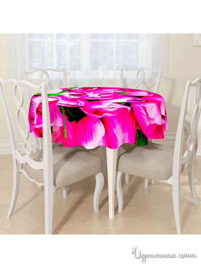 Скатерть, D 145 см, Сирень, цвет мультиколор