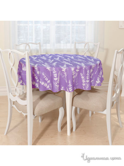 Скатерть, D 145 см, Сирень, цвет мультиколор