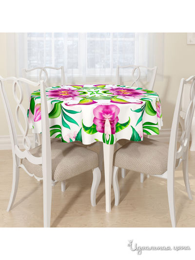 Скатерть, D 145 см, Сирень, цвет мультиколор