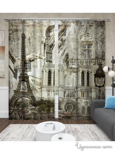 Шторы, 145*260 см, 2 шт. Сирень, цвет мультиколор