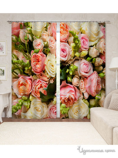 Шторы, 145*260 см, 2 шт. Сирень, цвет мультиколор
