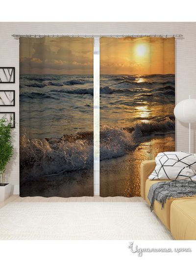 Шторы, 145*260 см, 2 шт. Сирень, цвет мультиколор