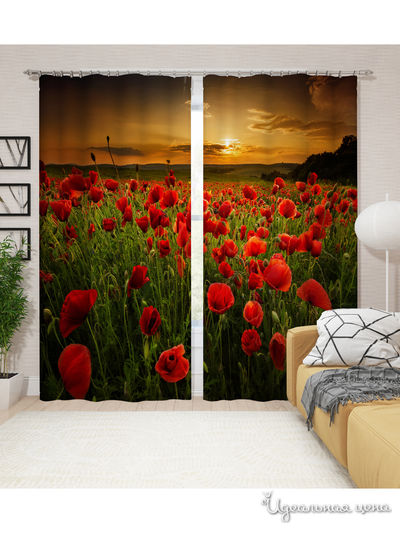 Шторы, 145*260 см, 2 шт. Сирень, цвет мультиколор