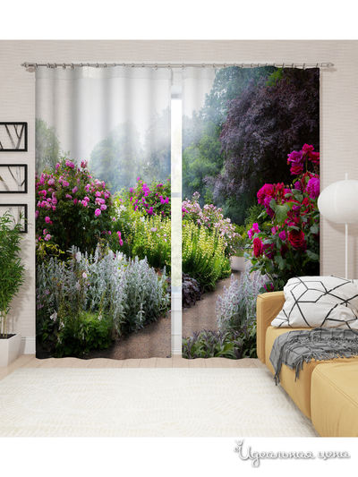 Шторы, 145*260 см, 2 шт. Сирень, цвет мультиколор