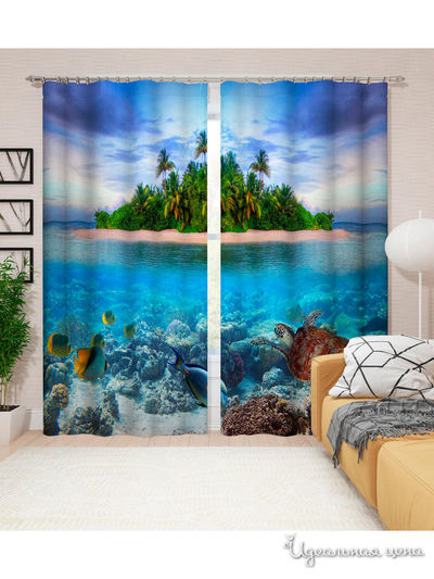 Шторы, 145*260 см, 2 шт. Сирень, цвет мультиколор